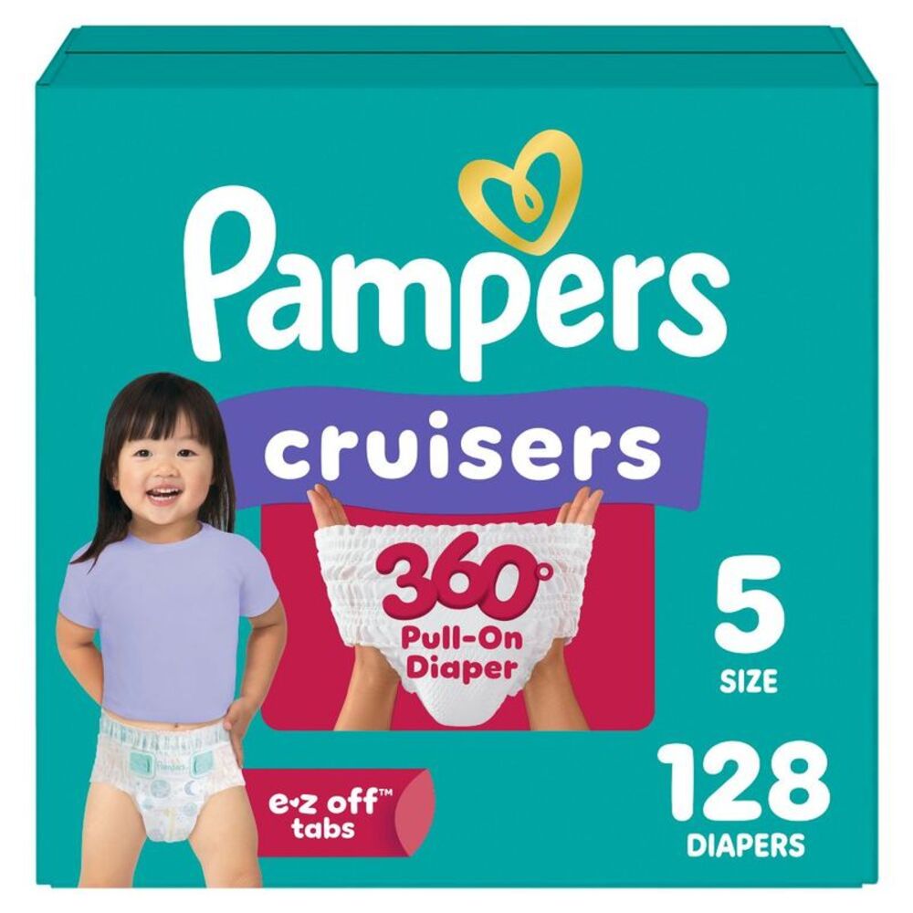 Pampers Cruisers 360 Disposable Diapers OMS Pack - Size 5 - 128ct